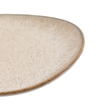 Speckle Glaze Side Plate Oatmeal (4pk)