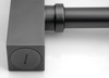 Syfon umywalkowy 5/4", odpływ 32mm, kwadratowy, gun metal
