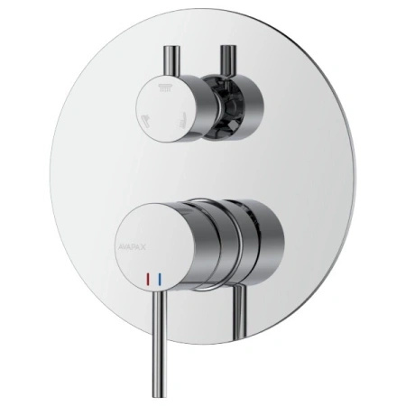 Bateria prysznicowo wannowa podtynkowa trzyfunkcyjna