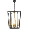 NOWOCZESNA LAMPA WISZĄCA CZARNO-ZŁOTA ARES W4
