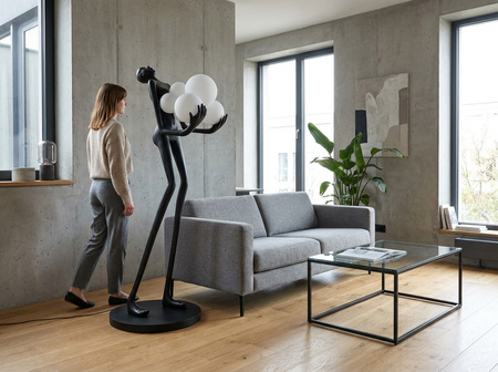 MOOSEE lampa podłogowa HUMAN PREMIUM 180  - włókno szklane, szkło