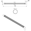 FLEXY złącze elastyczne L-80cm, kolanko 40/40mm