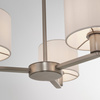 Daley 3 Pendant Matt Nickel 385-655mm