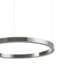 Lampa wisząca CIRCLE 100 cm - LED, ring nikiel szczotkowany