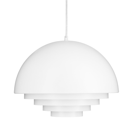 Lampa wisząca DIVERSO 35 cm - nowoczesna, biała matowa