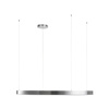 Lampa wisząca CIRCLE 120 cm - LED, ring nikiel szczotkowany