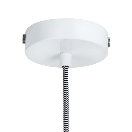 Lampa wisząca SAUCER 45 cm -  biała minimalistyczna oprawa do wnętrz nowoczesnych