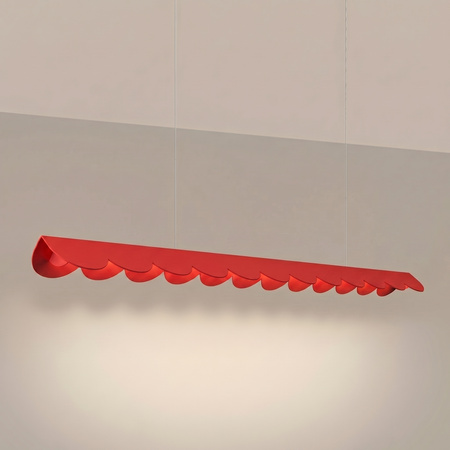 Lampa wisząca BISCUIT 130 czerwona LED 3000K