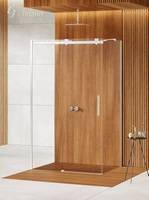 KABINA SOFTI PROSTOKĄTNA PRZYŚCIENNA  110x80x200 CZYSTE 8mm ACTIVE SHIELD