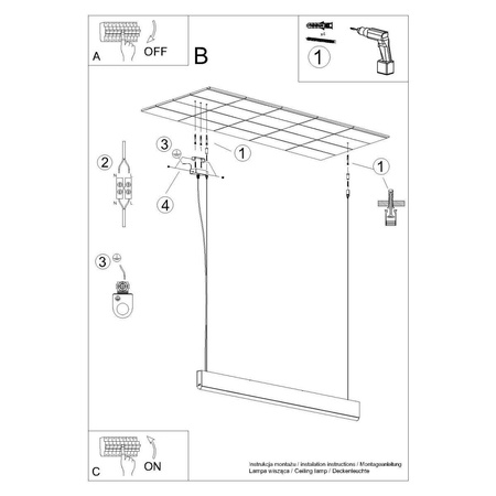 Lampa wisząca LYKKE 150 LED 4000K