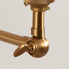 Wood Wing 1 Wall Light Fitting Brushed Aged Brass