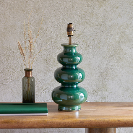 Monroe Table Lamp Gloss Green Reactive Glaze