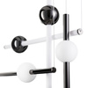 Lampa wisząca O-LINE L-4 LED czarny tytanowy połysk do jadalni