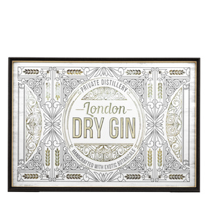 London Dry Gin Mirror 1000x700mm