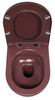 INFINITY miska WC wisząca, Rimless, 36,5x53cm, maroon red mat