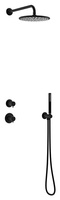 Silhouet DS1 Podtynkowy termostatyczny zestaw prysznicowy matowa czerń