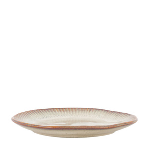 Organic Ridged Side Plate Stone (4pk) D220mm