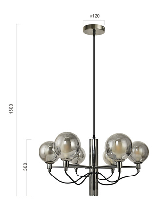 6221-0610 Lampa wisząca szóstka CLASSICO