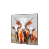 The Moo Crew Framed Canvas 795x35x795mm