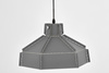 LAMPA SUFITOWA WISZĄCA LOFT SZARA DONA W1