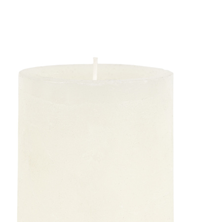 Pillar Candle Rustic White (2pk) 90x90x180mm