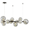 NOWOCZESNA LAMPA WISZĄCA CZARNO-DYMIONY MERIDO W15