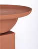 BIZZOTTO Stolik kawowy ALKA 40,5 cm – terracotta, stal malowana, nowoczesny design
