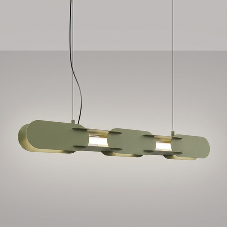 Lampa wisząca CHAIN 91 zielona oliwka LED 4000K