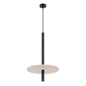 Lampa wisząca FELTRO 1 czarna/beżowa