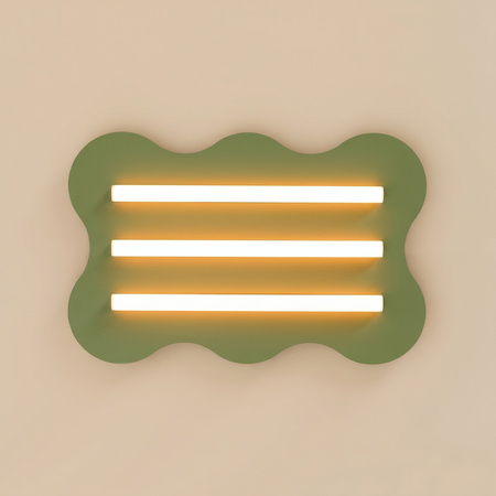 Plafon KLOVER zielony oliwkowy