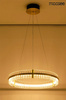 MOOSEE lampa wisząca SATURNUS 70 złota - LED, kryształ, stal szczotkowana