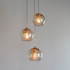 Dimple 3 Pendant Light Satin Brass