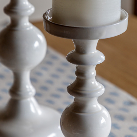 Alzira Candlesticks Cream Set of 2