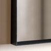 Holworth Overmantle Mirror Black 1100x900mm
