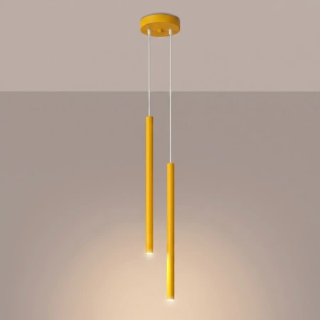 Lampa wisząca PASTELO 2 żółta