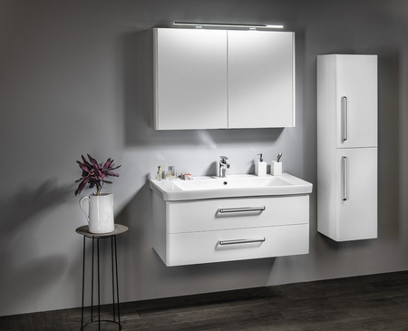 THEIA szafka umywalkowa 101,4x43,5x44,2cm, 2 szuflady, biała