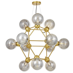 NOWOCZESNA LAMPA WISZĄCA MOSIĘŻNA ZODIAK NEO