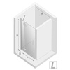 DRZWI WNĘKOWE NEW RENOMA L 110x195 CZYSTE 6mm ACTIVE SHIELD