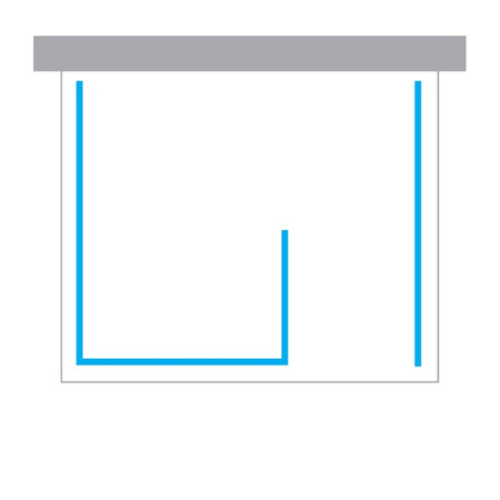 KABINA NEW MODUS WHITE WALK-IN U 110x200 CZYSTE 8mm ACTIVE SHIELD