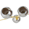 Lampa wisząca MODERN ORCHID-9 złoto szara 150 cm