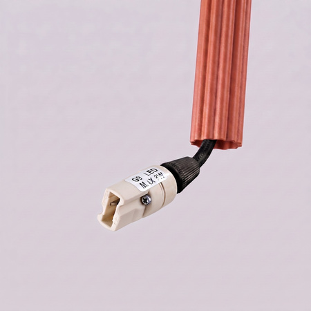 Lampa wisząca ARCHE 2P ochra czerwona