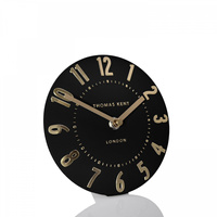 Mulberry Mantel Clock Noir 6in