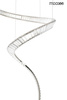 MOOSEE lampa wisząca WAVE CORDON 1A chrom