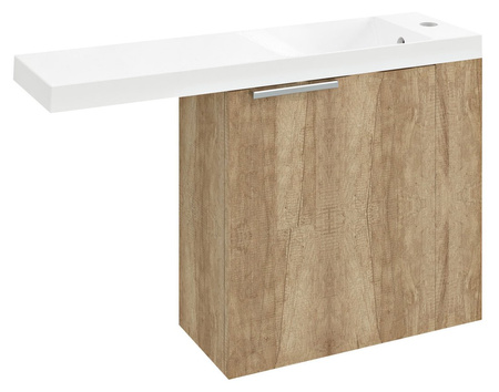 LATUS VI szafka umywalkowa 50x50x22 cm, prawa, dąb Alabama