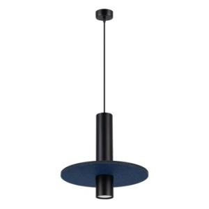 Lampa wisząca PELTA 1 czarna/granatowa