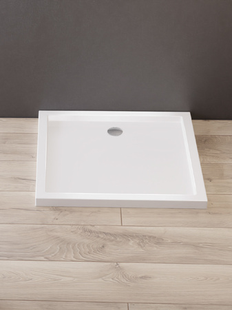 Brodzik prysznicowy CANTARE kwadratowy 90x90x6 gł. 3,5cm - 90 (obudowa zintegrowana, podstawa posadzka)