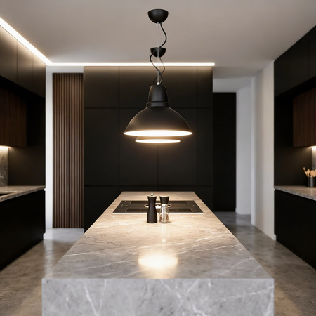 NOWOCZESNA LAMPA WISZĄCA CZARNA DORS