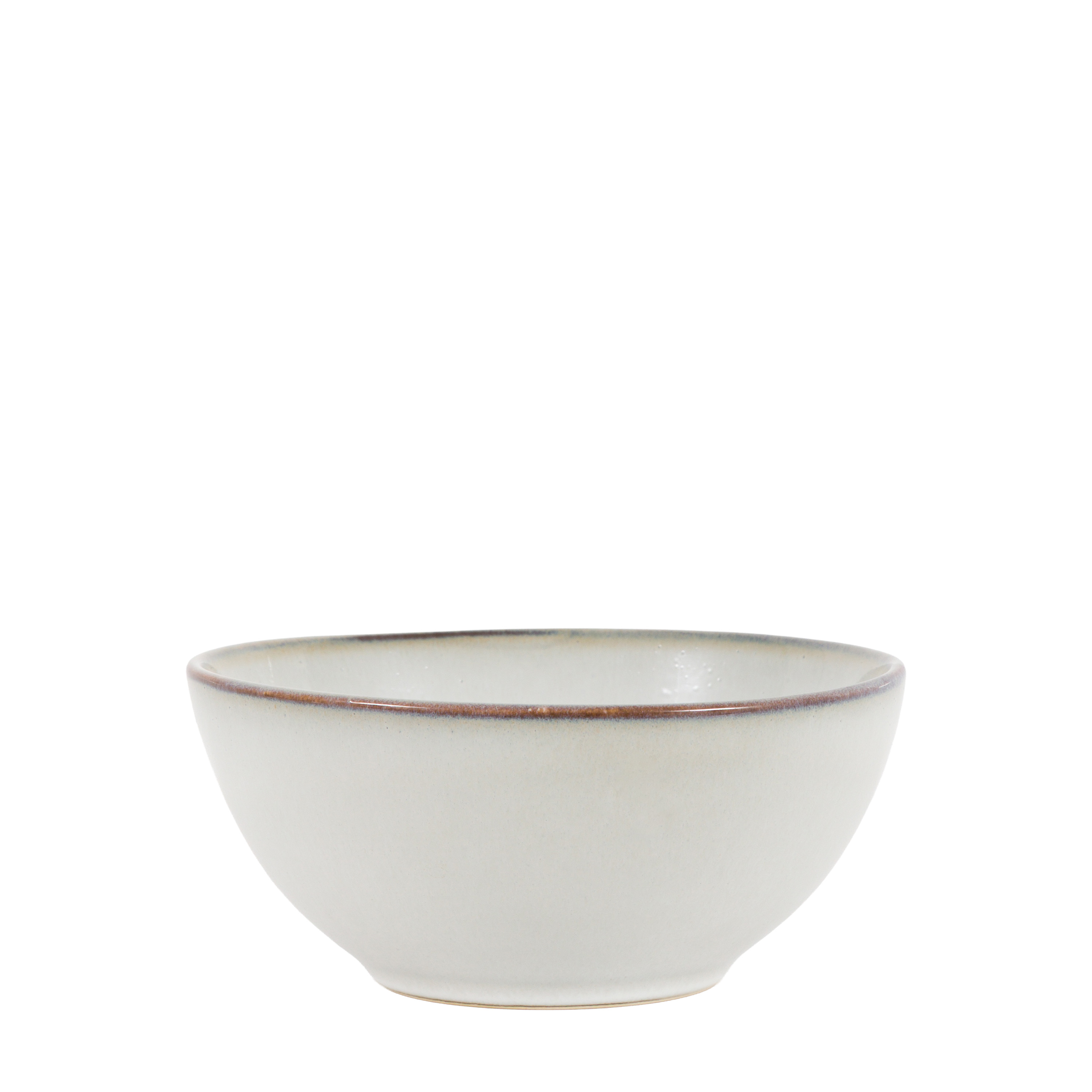 Miska Reactive Glaze – jasnoszara, 14 × 14 × 16 cm, zestaw 4 szt.