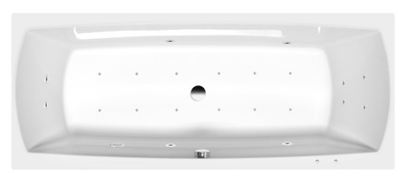 LILY wanna z hydromasażem, 170x70x39cm, Active Hydro-Air, chrom