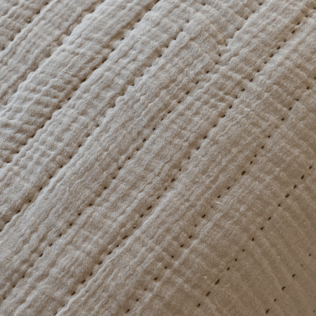 Alcove Gauze Bedspread Taupe 2600x2400mm